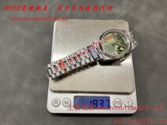 day-date仿錶,QF工廠配重版加重量勞力士黑冰糖星期日志雙曆型2836機芯尺寸40mm重量184G手感超棒仿表