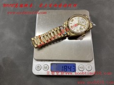 瑞士仿錶,QF工廠配重版加重量勞力士黑冰糖星期日志雙曆型2836機芯尺寸40mm重量184G手感超棒仿表
